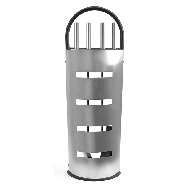 Manor 4102 Modern Companion Set - Black & Stainless Steel