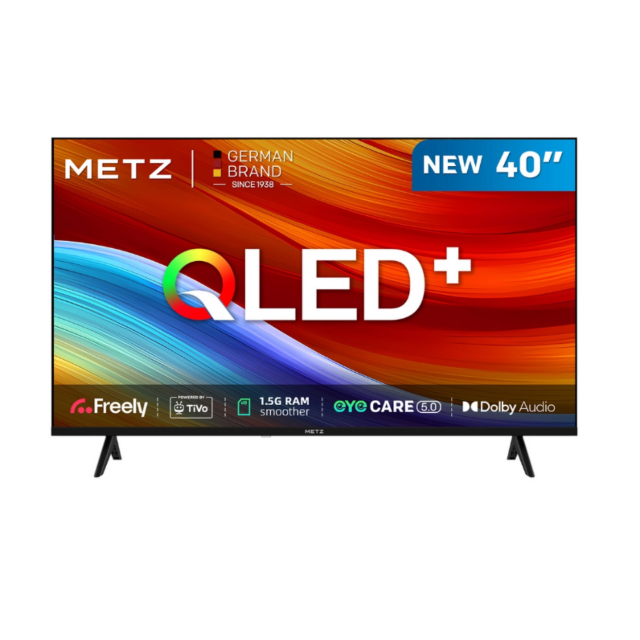 Metz 40MQH6800ZUK 40inch HD Smart QLED TV with Freely Power by Tivo - Black