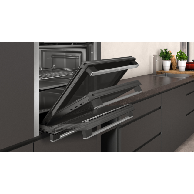 Neff B6ACH7HH0B 59.4cm Built In Electric Single Oven - Stainless Steel
