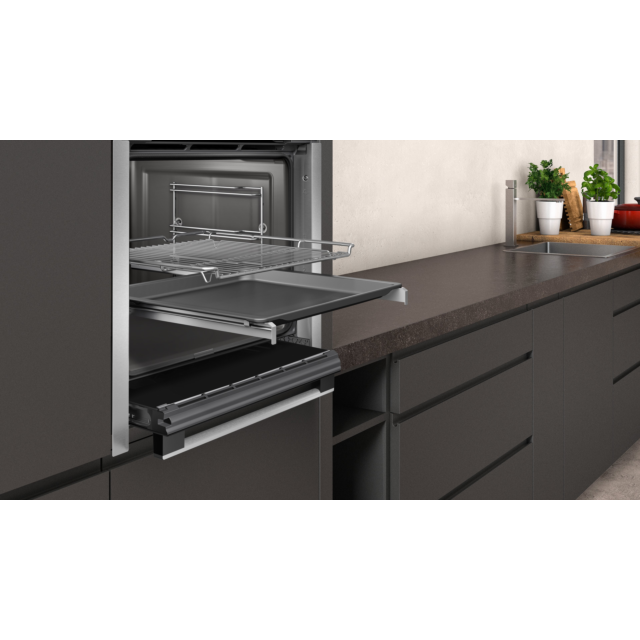 Neff B6ACH7HH0B 59.4cm Built In Electric Single Oven - Stainless Steel