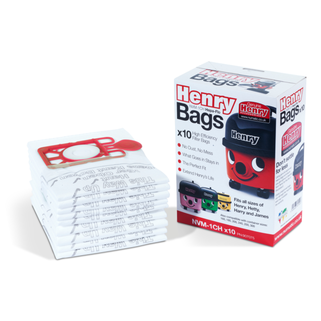 Numatic Henry HepaFlo Filter Bags Model 907075 - White