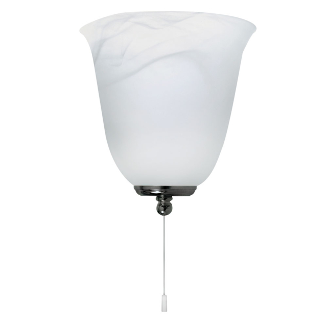 Frost half bell wall light 