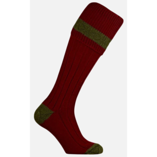 Byron Shooting Socks Burgundy