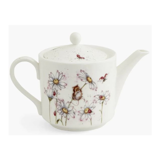 Wrendale Teapot Mouse + Flower