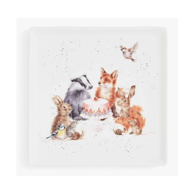 Wrendale Square Plate Woodland Party