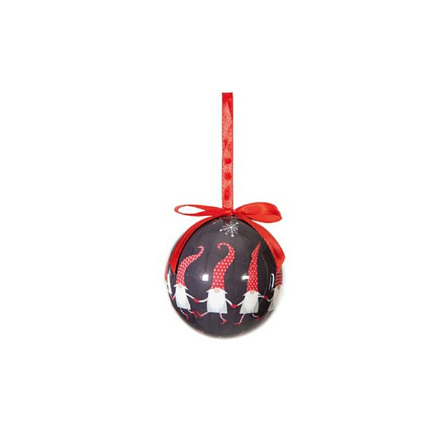 Set-7 75mm Gnome Decoupage Bauble in Display Box