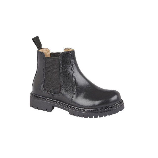 Roamers Leather Dealer Boot - Black