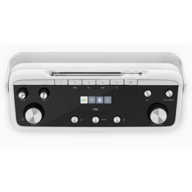 Roberts BLUTUNE7W DAB / DAB+ / FM Portable Stereo Radio with Bluetooth - White