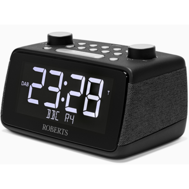 Roberts ORTUS4BK FM / DAB / DAB+ Digital Clock Radio with Bluetooth - Black