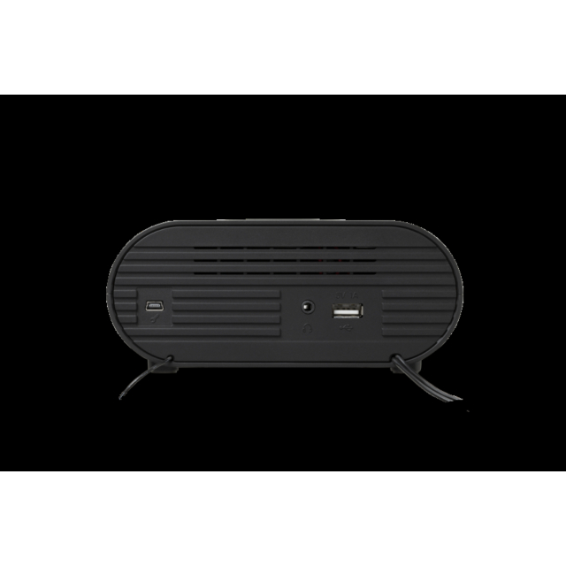 Roberts Radio ORTUSDABW DAB Charge DAB+/FM Bluetooth Clock Radio - Black