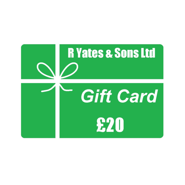 R Yates Gift Card £20