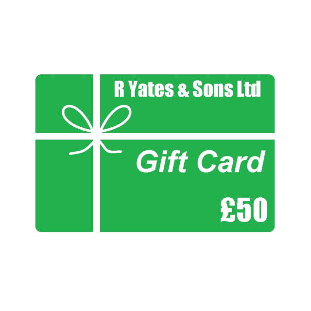 R Yates Gift Card £50