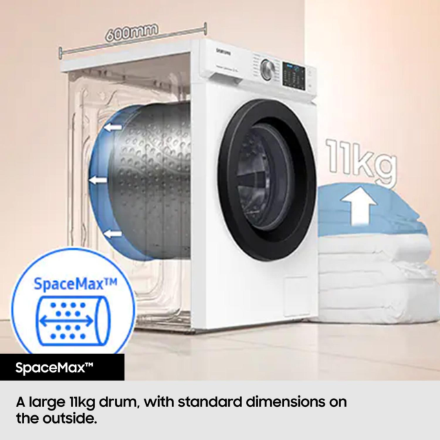 Samsung WW11DG5B25ABEU Black 11kg 1400 Spin Washing Machine