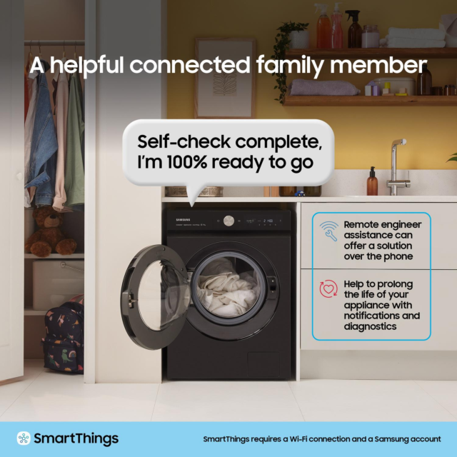 Samsung 9kg Washing Machine with 1400 RPM Spin Speed