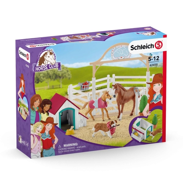 Schleich Hannah's Guest Horses + Ruby The Dog