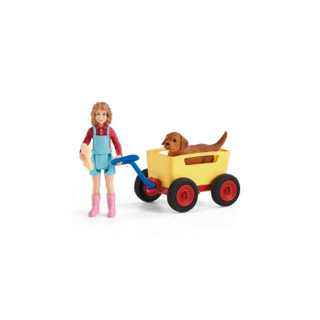 Schleich Farm World - Puppy Wagon Ride 42543