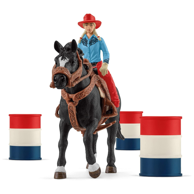 Schleich Cowgirl Barrel Racing Fun 42576