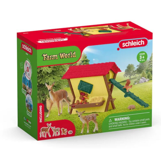 Schleich Farm World Feeding The Forest Animals 42658