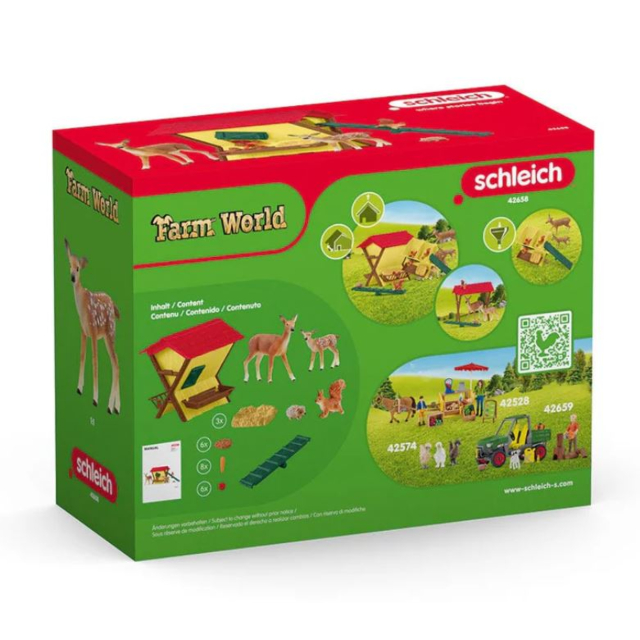 Schleich Farm World Feeding The Forest Animals 42658