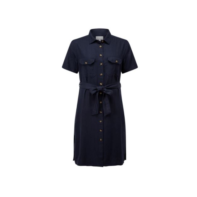 Schoffel Daisy Linen Dress - Navy 