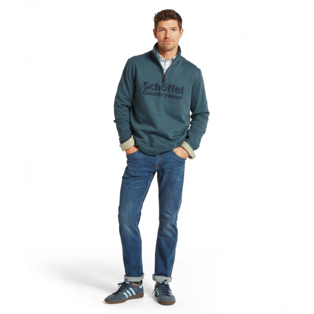 Schoffel Bude Sweatshirt - Deep Ocean Blue
