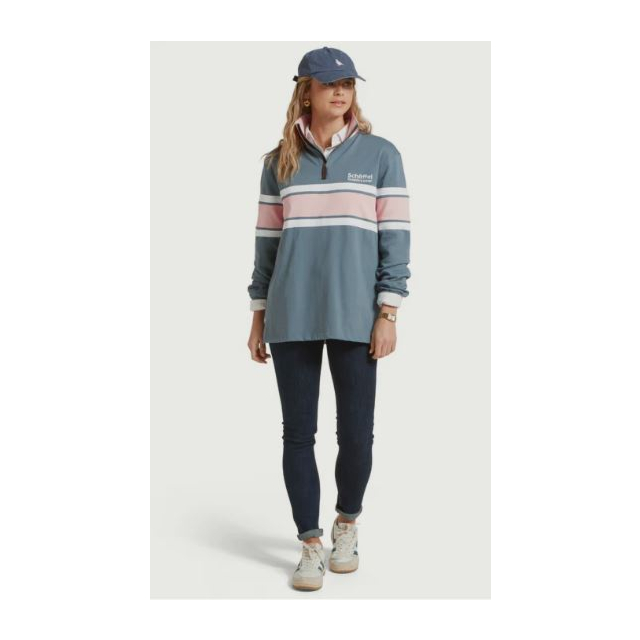 Schoffel Exmouth Heritage 1/4 Zip Dark Blue
