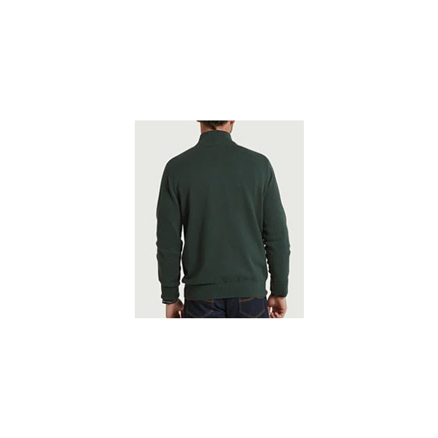 Calton Cotton Cashmere Cable 1/4 Zip 