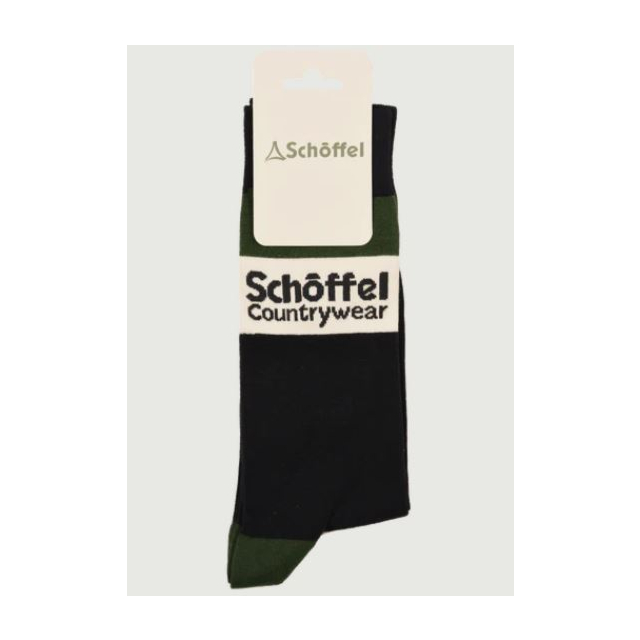 Schoffel Mens Single Cotton Socks - Pine Heritage
