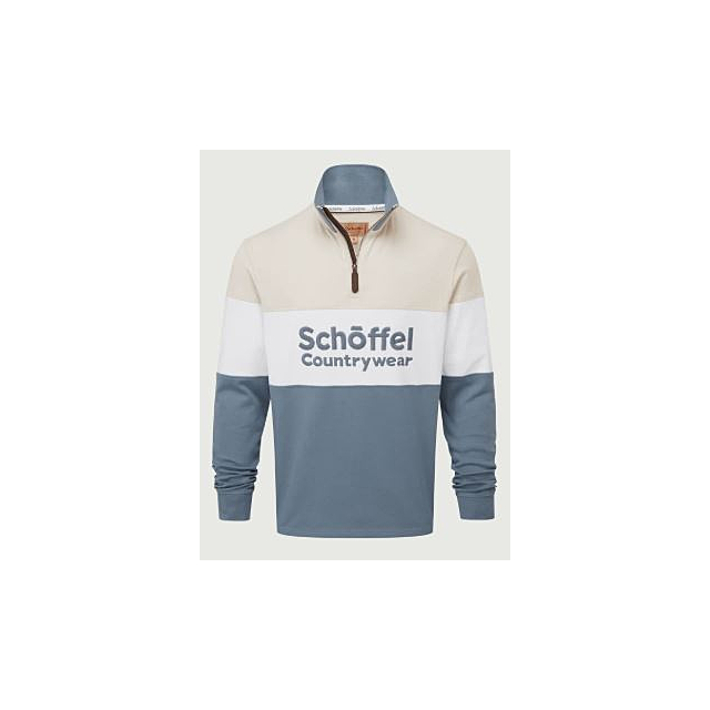 Schoffel Exeter Heritage 1/4 Zip - Stone 