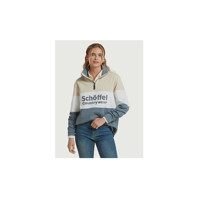 Schoffel Exeter Heritage 1/4 Zip - Stone 