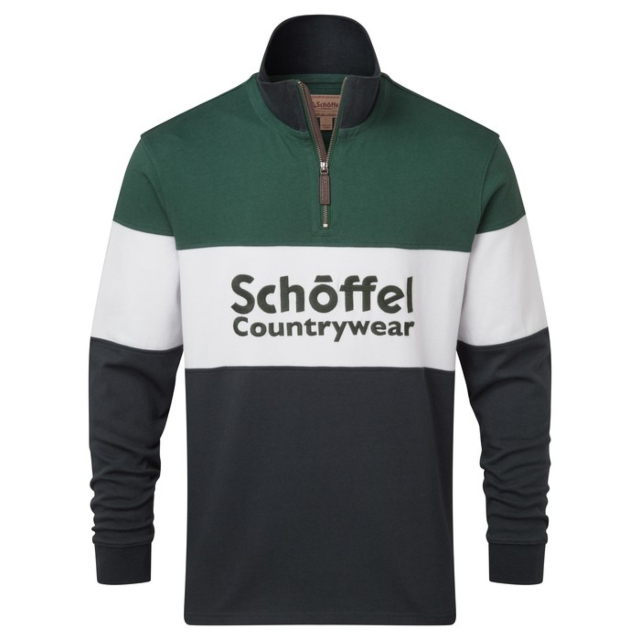 Schoffel Exeter Heritage 1/4 Zip - Navy