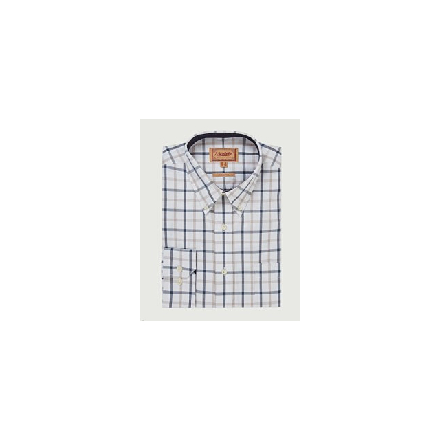Brancaster Classic Shirt - Oxford Navy Check 