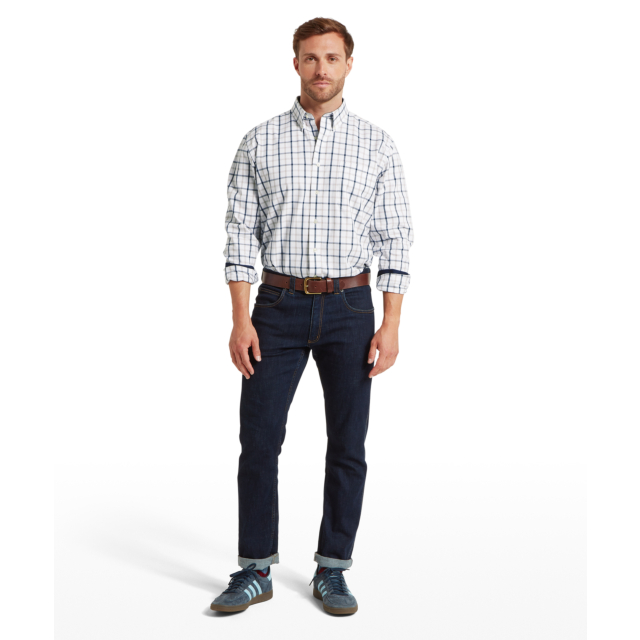 Brancaster Classic Shirt - Oxford Navy Check 