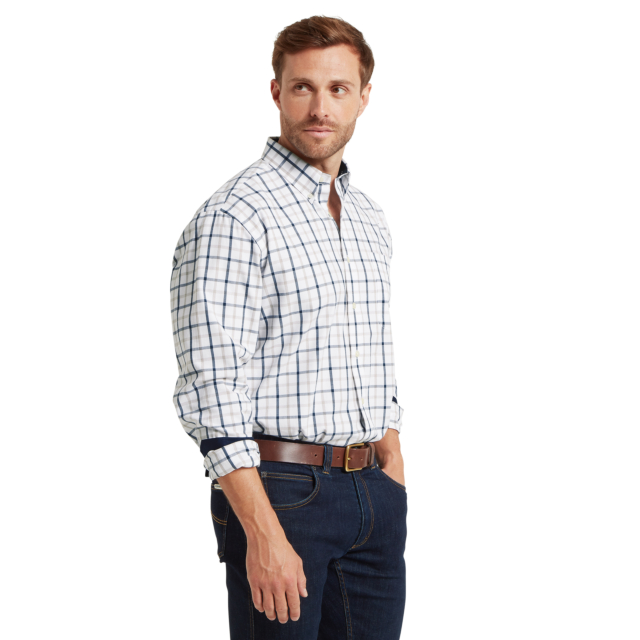 Brancaster Classic Shirt - Oxford Navy Check 
