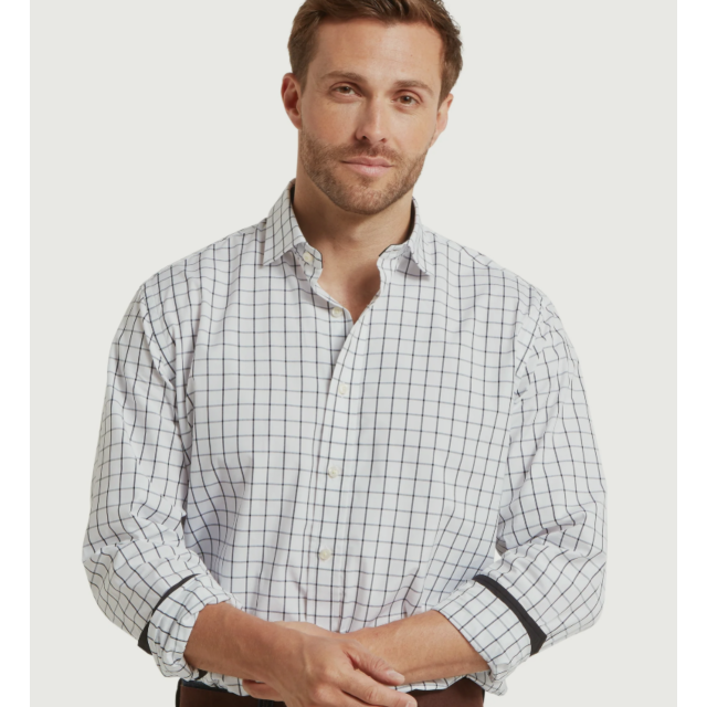 Schoffel Westminster Classic Shirt - Navy Check