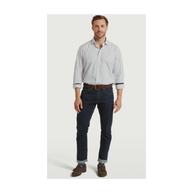 Schoffel Westminster Classic Shirt - Navy Check