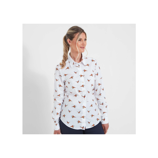 Schoffel Norfolk Shirt - Pheasant Print 