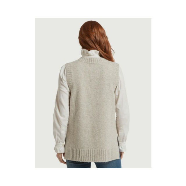 Evie Sleeveless Jumper Cobblestone 