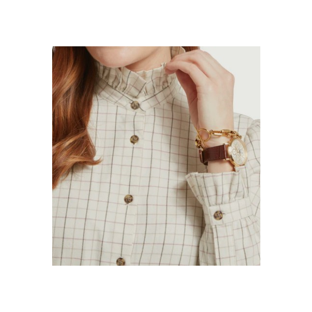 Sheringham Shirt - Cobblestone Tattersall 