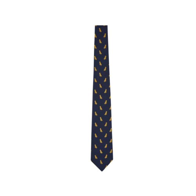 Schoffel Ashford Silk Tie - Navy Labrador