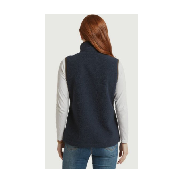 Lyndon Retro Fleece Gilet - True Navy 