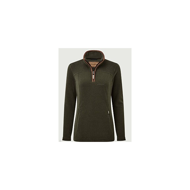 Tilton Il 1/4 Zip Fleece- Dark Olive 