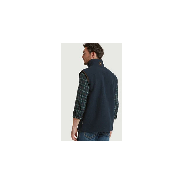 Oakham Retro Fleece Gilet - True Navy 