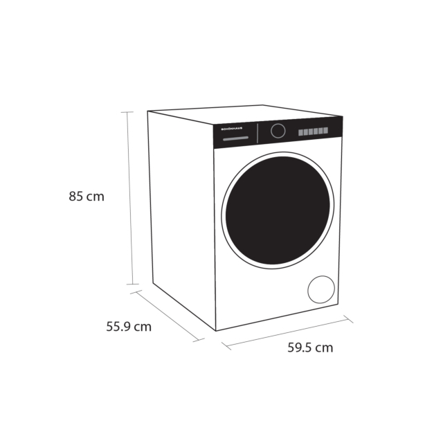 Schonhaus WDSF0110614AW 10kg/6kg 1400 Spin Washer Dryer