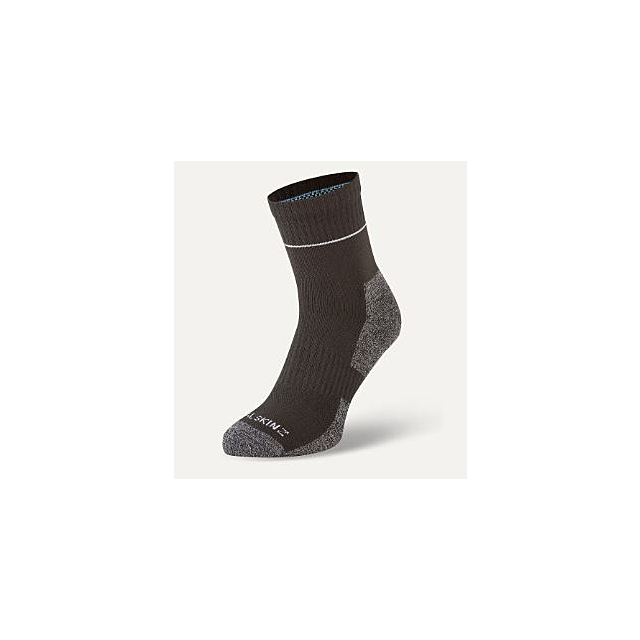 Sealskinz Morston Solo Quickdry Ankle Length Sock Black / Grey