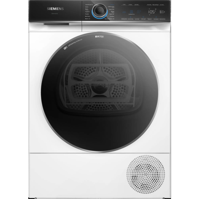 Siemens WQ46B2C9GB 9kg Heat Pump Tumble Dryer - White
