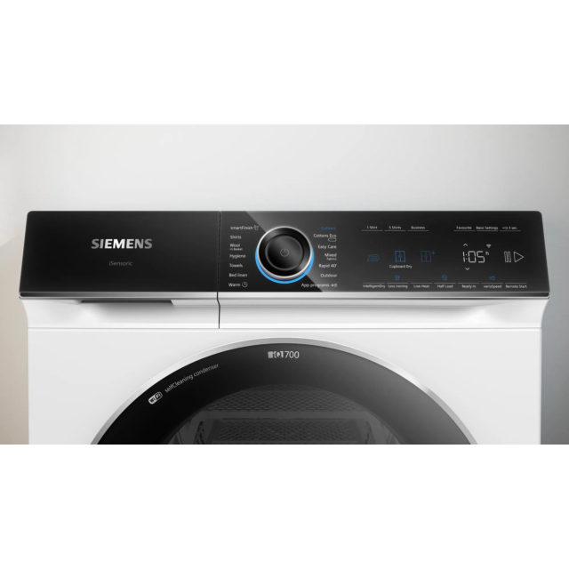 Siemens WQ46B2C9GB 9kg Heat Pump Tumble Dryer - White