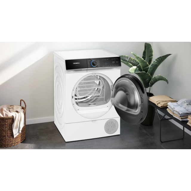 Siemens WQ46B2C9GB 9kg Heat Pump Tumble Dryer - White