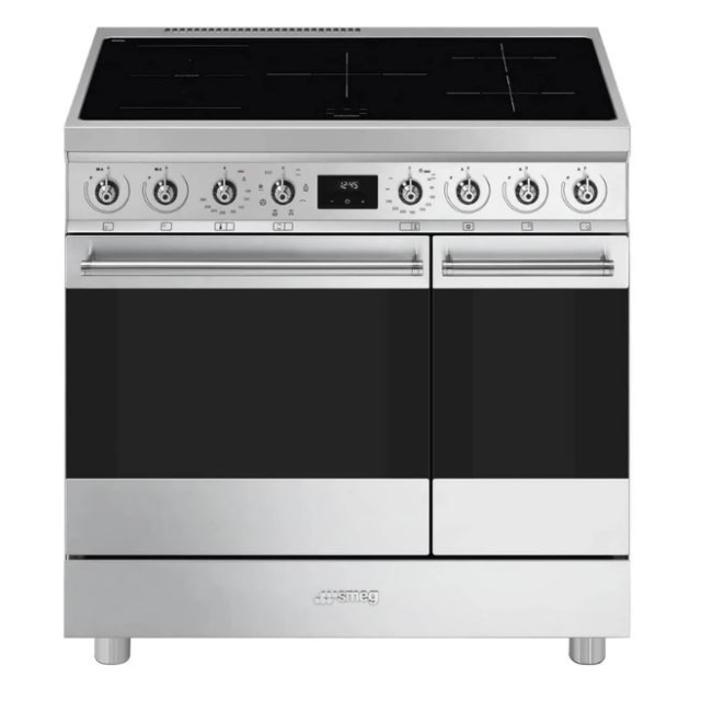 Smeg C92IMX2 Electric Induction Range Cooker - 90cm - Stainless Steel