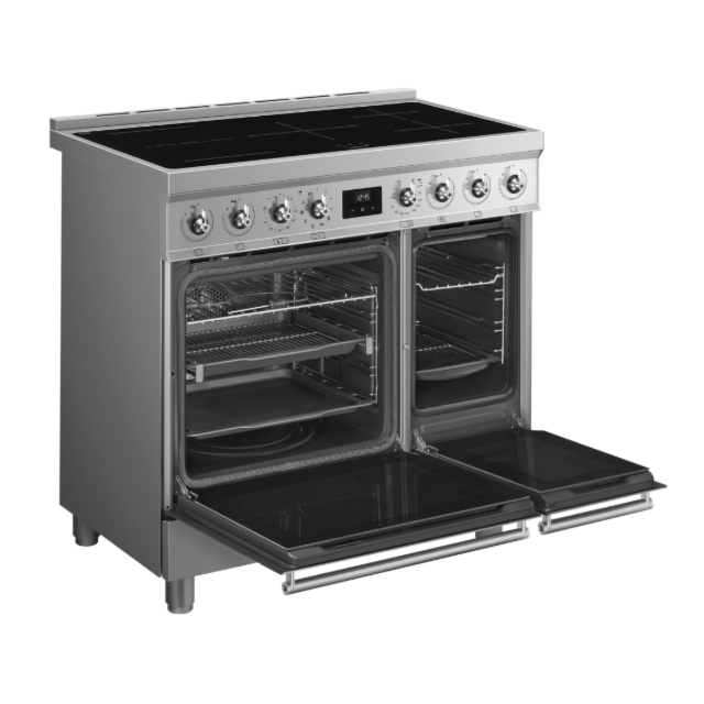 Smeg C92IPX2 Symphony Electric Range Cooker with Induction Hob - 90cm - Stainless Steel 